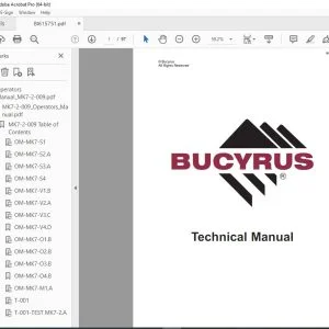 CAT Bucyrus Reedrill MK7-2 Drilling Equipment 2-Boom Drill Jumbo Operator Manual SN MK7-2-009 PDF DOWNLOAD