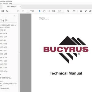 CAT Bucyrus Reedrill MK7-2 Drilling Equipment 2-Boom Drill Jumbo Operator Manual SN MK7-2-010 PDF DOWNLOAD