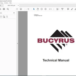 CAT Bucyrus Reedrill MK7 ELECTRIC HYDRAULIC Two BOOM JUMB0 Maintenance Manual SN S07-4180 PDF DOWNLOAD