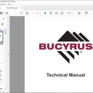 CAT Bucyrus Shaft Jumbo Single Boom Hydraulic Jumbo Operator Manual SN JB1185 -  PDF DOWNLOAD