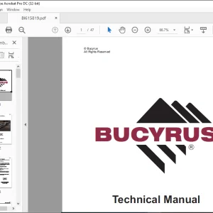 CAT Bucyrus Shaft Jumbo Single Boom Hydraulic Jumbo Operator Manual SN S08-5300 - PDF DOWNLOAD