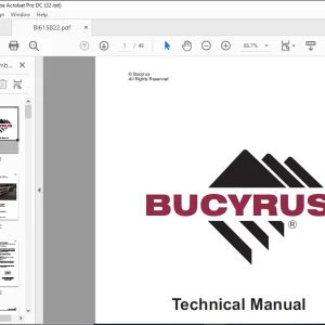 CAT Bucyrus Shaft Jumbo Single Boom Hydraulic Jumbo Operator Manual SN S09-6175, S09-6180 - PDF DOWNLOAD