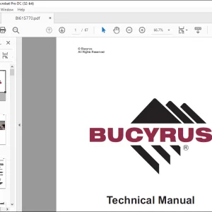 CAT Bucyrus Shaft MK35HE - PS Two Boom Articulated Hydraulic Jumbo Operator Manual SN S07-4515- PDF DOWNLOAD