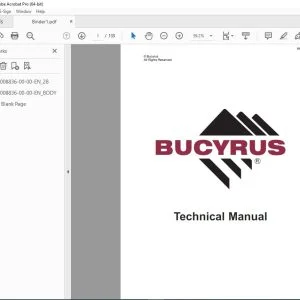 CAT Bucyrus Truck Jumbo Operator & maintenance Manual SN 1Z92M99 PDF DOWNLOAD