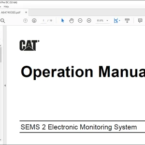 CAT SEMS 2 Electronic Monitoring System Operation and Maintenance Manual - PDF DOWNLOAD