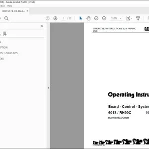 CATERPILLAR 6018 RH90C Board - Control - System Operating Instruction Manual - PDF DOWNLOAD