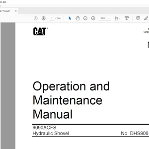 Cat  Bucyrus RH 400 Hydraulic Shovel Operation and Maintenance Manual - PDF DOWNLOAD