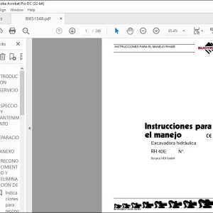 Cat Bucyrus 40E Excavadora hidráulica INSTRUCCIONES PARA EL MANEJO MANUAL  - PDF DOWNLOAD (SPANISH)