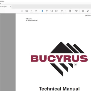 Cat Bucyrus RH 120-E  Hydraulic Excavator OPERATING INSTRUCTIONS Manual - PDF DOWNLOAD
