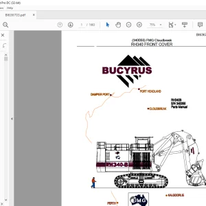 Cat RH340B HYDRAULIC EXCAVATOR Parts Manual SN340055  - PDF DOWNLOAD