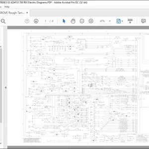 GROVE Rough Terrain Cranes RT800E3  Electrical Schematic Manual  - PDF  DOWNLOAD