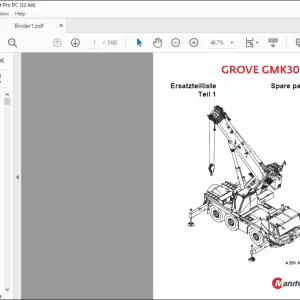 Grove Crane GMK 3050-2 Spare Parts Manual 4251105C - PDF DOWNLOAD