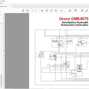 Grove Crane GMK 4075 Hydraulic Diagram Manual - PDF DOWNLOAD