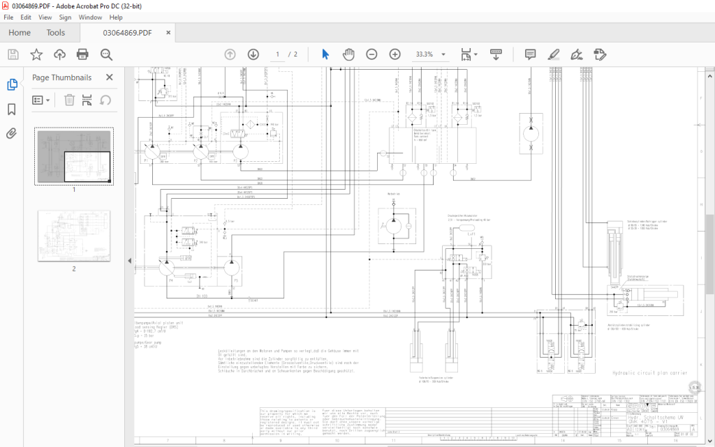 Grove Crane GMK 4075-V1 Hydraulic Diagram Manual - PDF DOWNLOAD ...