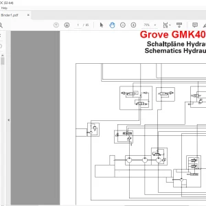 Grove Crane GMK 4090 Hydraulic Schematic Manual - PDF DOWNLOAD
