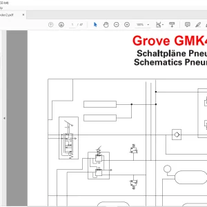 Grove Crane GMK 4100 Pneumatics Schematics Manual - PDF DOWNLOAD