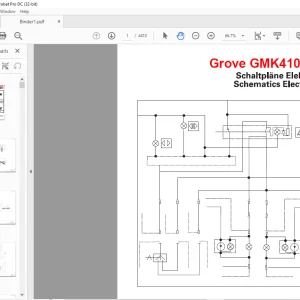 Grove Crane GMK 4100L-1 Electrical Schematic Manual - PDF DOWNLOAD