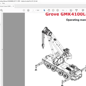 Grove Crane GMK 4100L-1 Operating Manual 3302689 - PDF DOWNLOAD