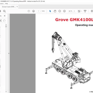 Grove Crane GMK 4100L-1 Operating Manual 3302689en - PDF DOWNLOAD
