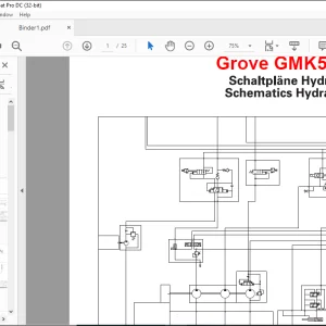 Grove Crane GMK 5095 Hydraulics Schematics Manual  - PDF DOWNLOAD