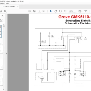 Grove Crane GMK 5110-1 Electrics Schematics Manual - PDF DOWNLOAD