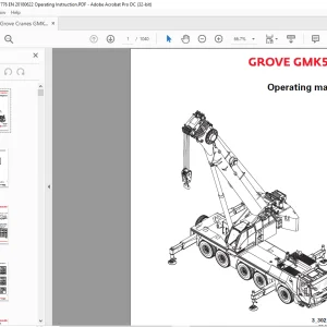 Grove Crane GMK 5150 Operating Manual - PDF DOWNLOAD