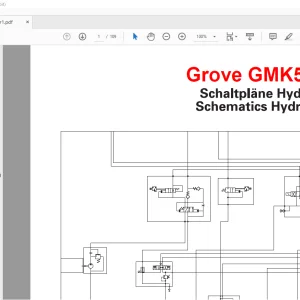 Grove Crane GMK 5220 Hydraulic Schematic Manual - PDF DOWNLOAD