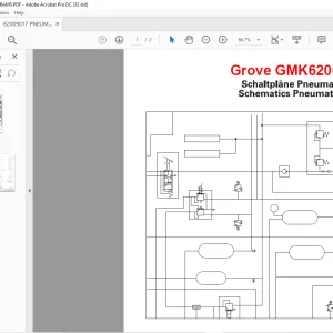 Grove Crane GMK 6200-1 Pneumatics Schematic Manual - PDF DOWNLOAD