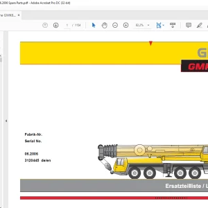 Grove Crane GMK 6220-L Spare Parts Manual 3120445 - PDF DOWNLOAD