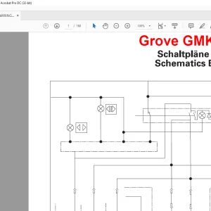 Grove Crane GMK 6300 Electric Wiring Diagram Manual - PDF DOWNLOAD