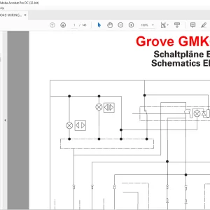 Grove Crane GMK 6300 Electric Wiring Diagram Manual - PDF DOWNLOAD