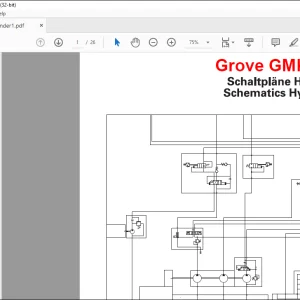 Grove Crane GMK 6300 Hydraulic Schematic Manual - PDF DOWNLOAD