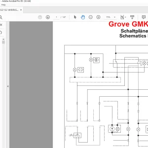 Grove Crane GMK2035E Electrical Schematics Manual - PDF DOWNLOAD