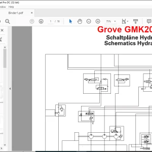 Grove Crane GMK2035E Hydraulic Schematic Manual - PDF DOWNLOAD
