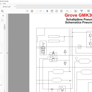 Grove Crane GMK3055 Pneumatics Schematics Manual - PDF DOWNLOAD