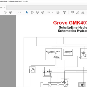 Grove Crane GMK4070-1 Hydraulics Schematics Manual  - PDF DOWNLOAD
