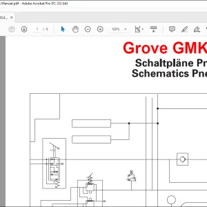 Grove Crane GMK4075-1 Pneumatics Schematics Manual - PDF DOWNLOAD