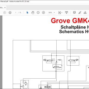 Grove Crane GMK4100L-1 Hydraulics Schematics Manual - PDF DOWNLOAD