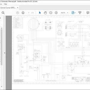 Grove Crane GRT655 Hydraulic Schematic Manual  - PDF DOWNLOAD