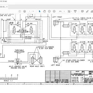 Grove Crane RT 500C Hydraulic Schematic Manual - PDF DOWNLOAD