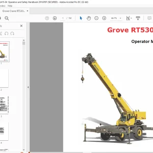 Grove Crane RT 530E-2 Operator Manual - PDF DOWNLOAD