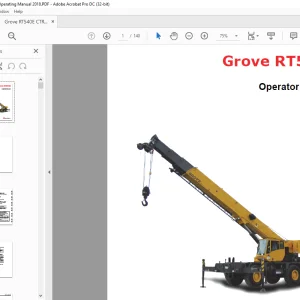 Grove Crane RT 540E Operator Manual 100-12 - PDF DOWNLOAD