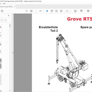 Grove Crane RT 550E Spare Parts Manual (Part 2) 3301741 - PDF DOWNLOAD