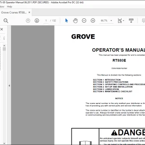 Grove Crane RT 880E Operator Manual 175-08 - PDF DOWNLOAD