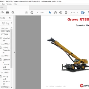 Grove Crane RT 880E Operator Manual 355-10 - PDF DOWNLOAD