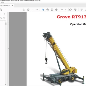 Grove Crane RT9130E Operator Manual - PDF DOWNLOAD