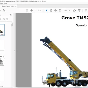 Grove Crane TMS 700E Operator Manual - PDF DOWNLOAD