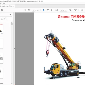 Grove Crane TMS990-2 Operator Manual - PDF DOWNLOAD