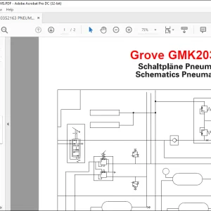 Grove Cranes GMK2035E Pneumatic Schematic Manual 20352163 -  PDF DOWNLOAD