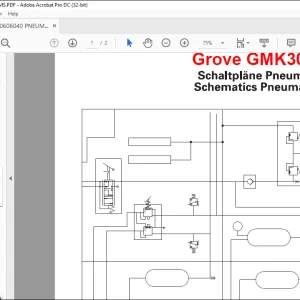 Grove Cranes GMK3040 Pneumatic Schematic Manual -  PDF DOWNLOAD